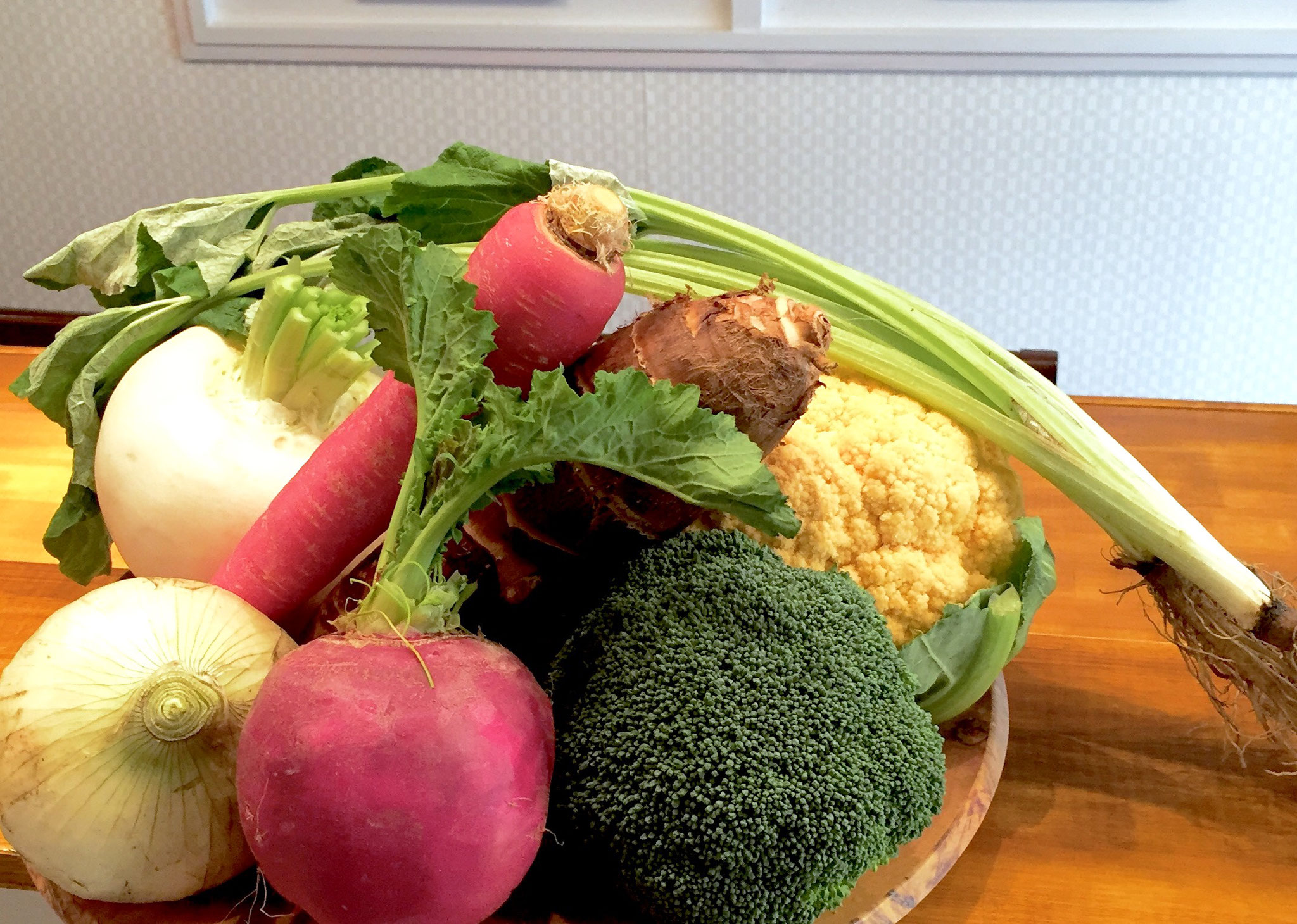 旬野菜ディスプレイ