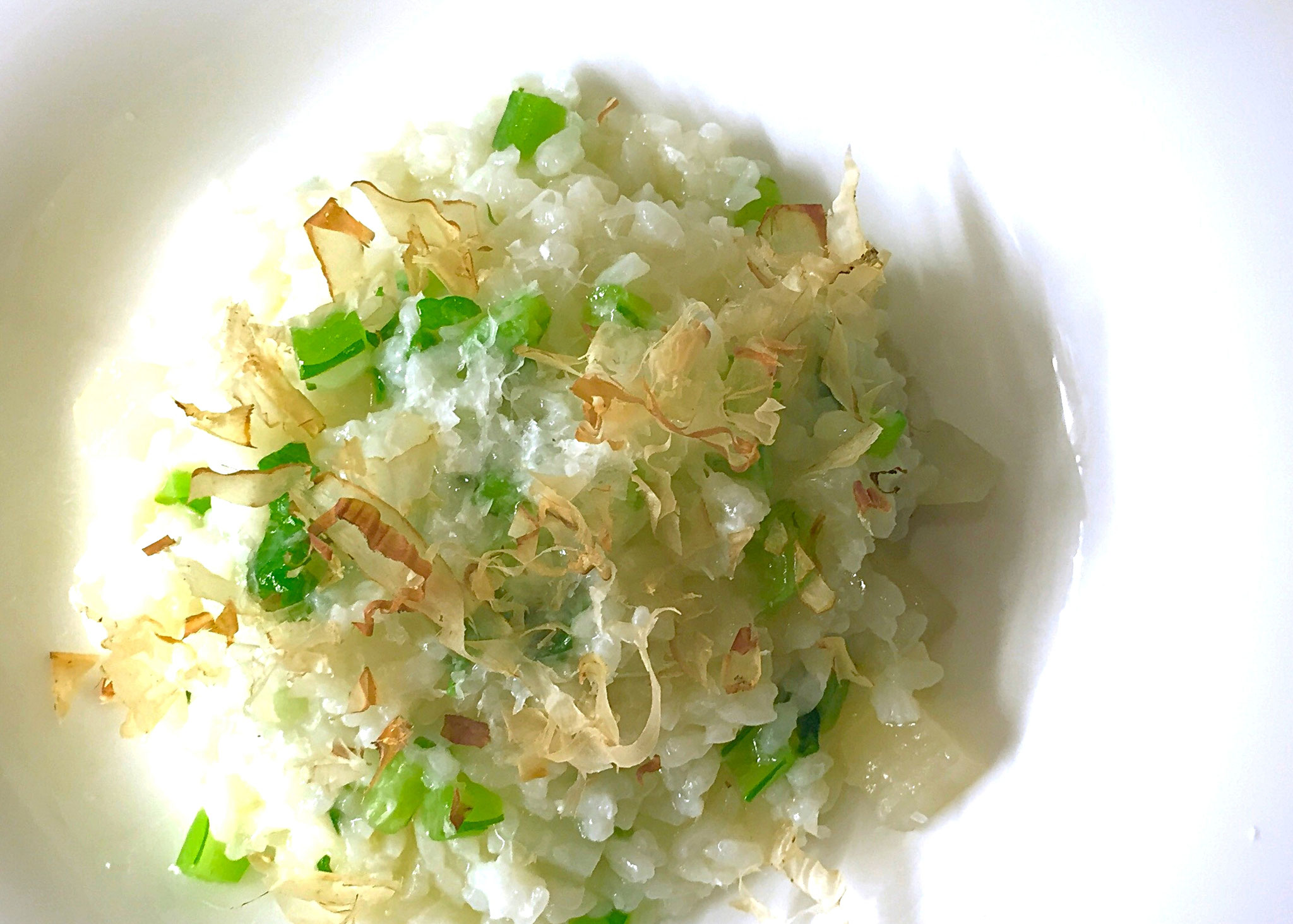 野菜出汁と生麩のリゾット