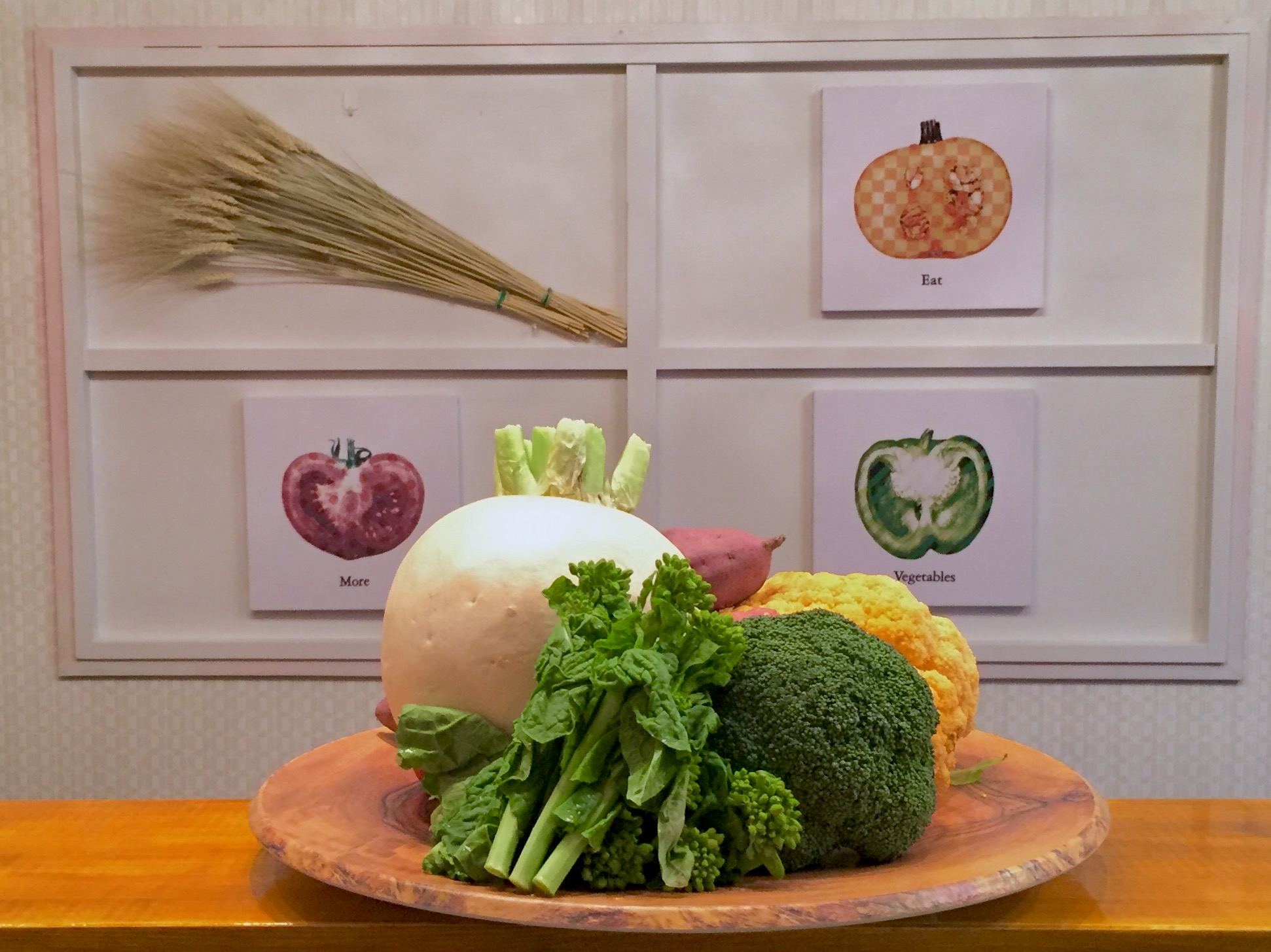 旬野菜ディスプレイ